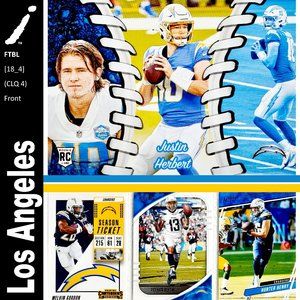 Los Angeles Chargers 4 Card Lot - FTBL [18_4]
